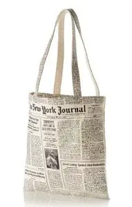 Newsprint Tote Bag