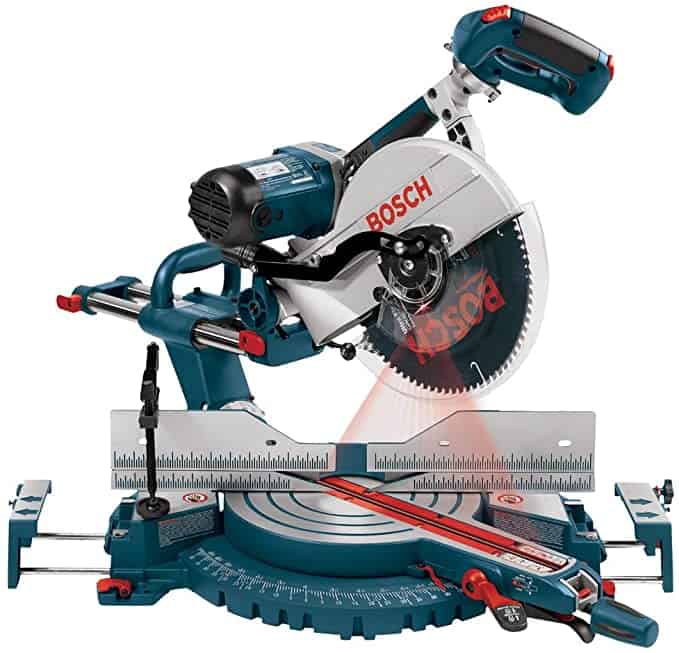 Bosch 5412L 12-Inch Dual Bevel Slide Miter Saw with Laser Tracking - Power Miter Saws 