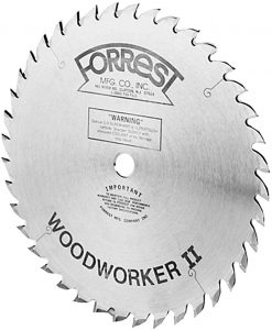 Forrest WW10407100 Woodworker II 10-Inch 40-tooth ATB .100 Kerf Saw Blade with 5/8-Inch Arbor - Forrest Saw Blades 